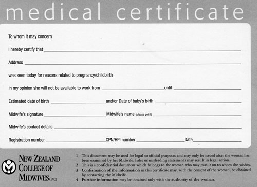 Medical Certificates